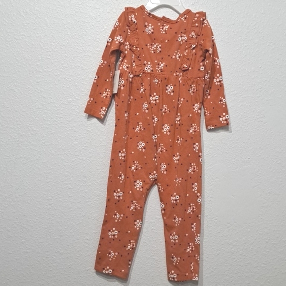 Starting Out Baby Girls 24 Months Long Sleeve Ruffle Coverall - Picture 3 of 4